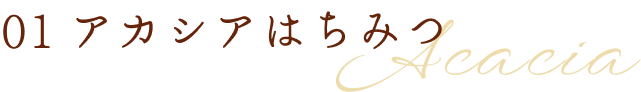 01 アカシアはちみつ
